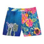 Swim Shorts — 'Caution: Aquaman'