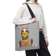 Farmer’s Market Tote — ‘Eating Plants Is Murder’ - Image 3