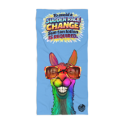 Beach Towel — 'To Avoid A Sudden Race Change'