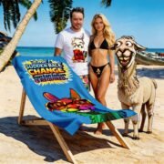 Beach Towel — 'To Avoid A Sudden Race Change' - Image 2