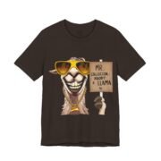 Shiboshi the Adopt a Llama Salesman crypto humor t-shirt by La Llama Politically Incorrect Club