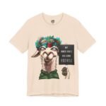 Vintage the My Inner Voice Has Gone Hoarse Llama burnout humor t-shirt by La Llama Politically Incorrect Club