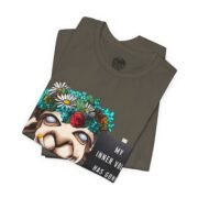 T-Shirt - Vintage, the 'My Inner Voice Has Gone Hoarse' Llama - Image 6