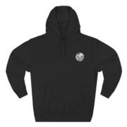 Black Cancel Cancel Culture hoodie with embroidered LLP chest logo and bold hand-lettered back print by La Llama Politically Incorrect Club