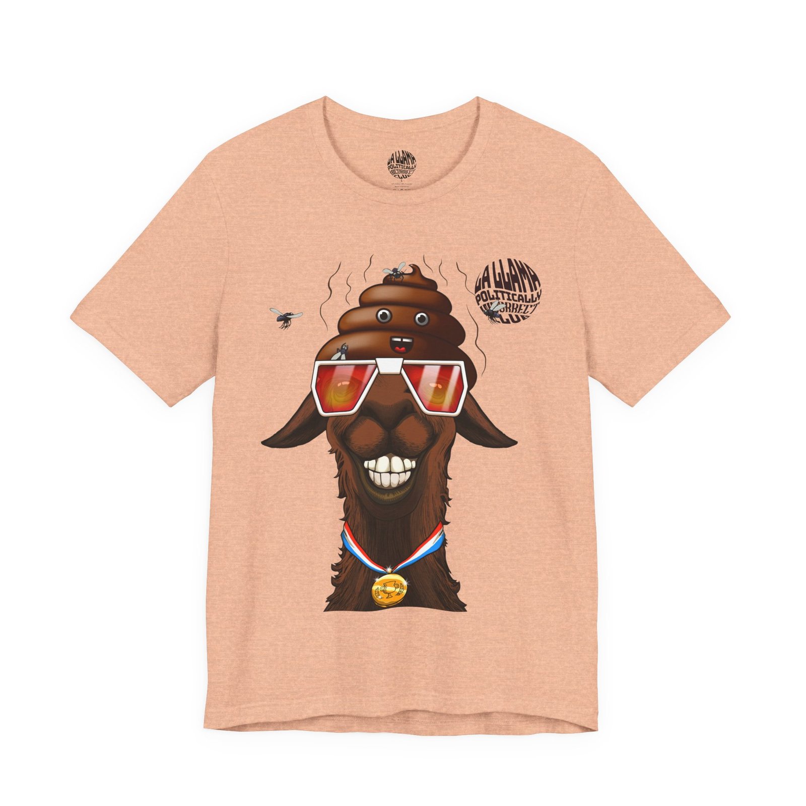 The Crypto Dev from Bombay tech humor t-shirt with llama developer design by La Llama Politically Incorrect Club