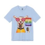 Why Don't We March for Heterosexual Pride provocative humor t-shirt with llama design by La Llama Politically Incorrect Club