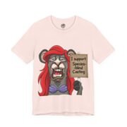 The Little Llama casting parody t-shirt with llama in red wig design by La Llama Politically Incorrect Club