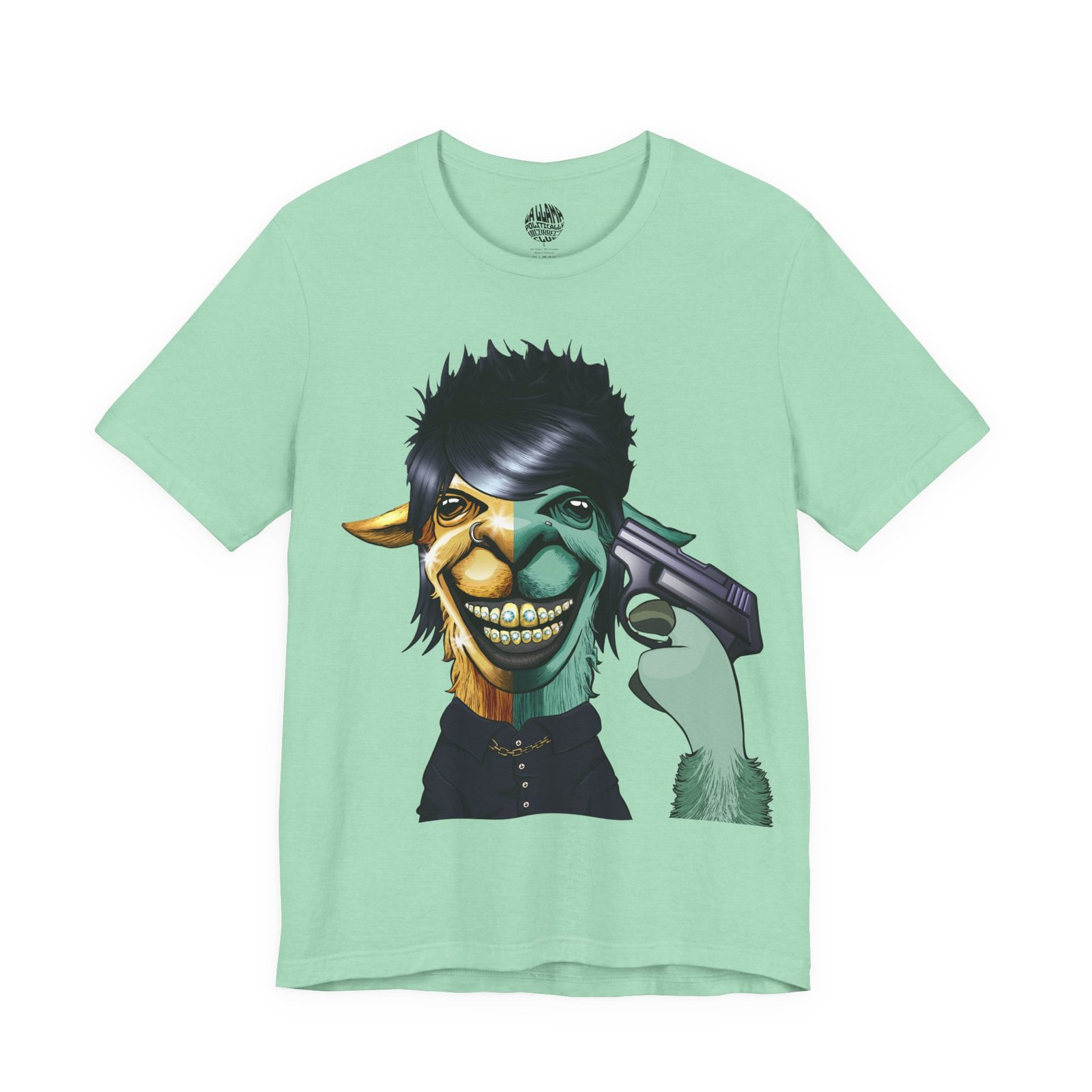 ElMoubayed the Trigger Warning Me Llama anti sensitivity t-shirt by La Llama Politically Incorrect Club