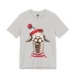 Funny retard friend shirt in silver, La Llama Politically Incorrect Club design, llama whose best friend has been getting lost since the day they met.