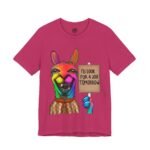 Brian the I'll Look For A Job Tomorrow Llama funny lazy humor t-shirt by La Llama Politically Incorrect Club