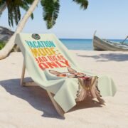 Beach Towel — 'Vacation Mode: bad Ideas Only' - Image 2