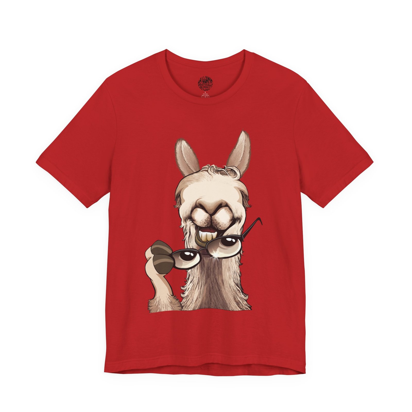 3209842854390307751_2048-3.jpeg T-Shirt — Angela's 'Eye Can't See You' Llama - Image 1