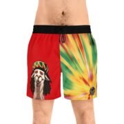 Swim Shorts β Everything's Irie in LlamaLand - Image 3