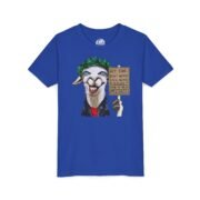 Youth Tee — Elmer, the ‘Hey Kids Don’t Worry’ Llama.